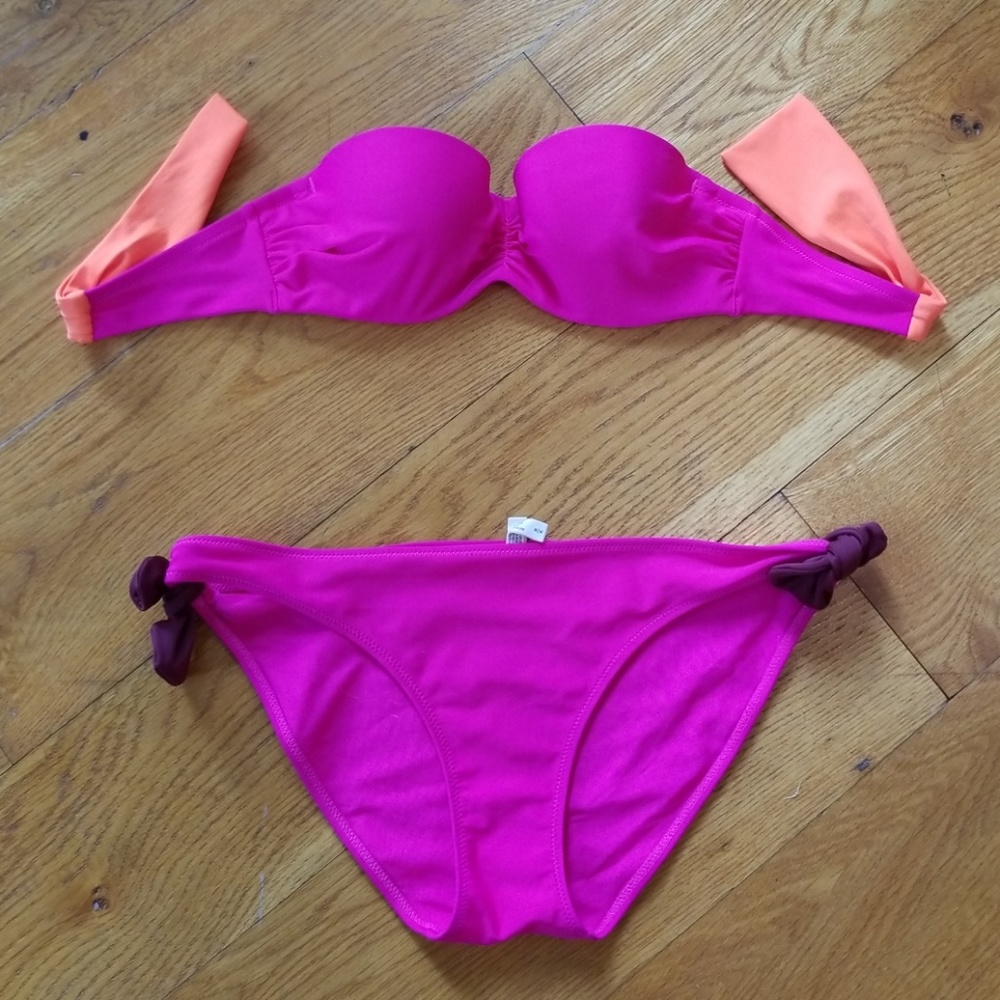 Aerie Pink Bikini Swimsuit Set